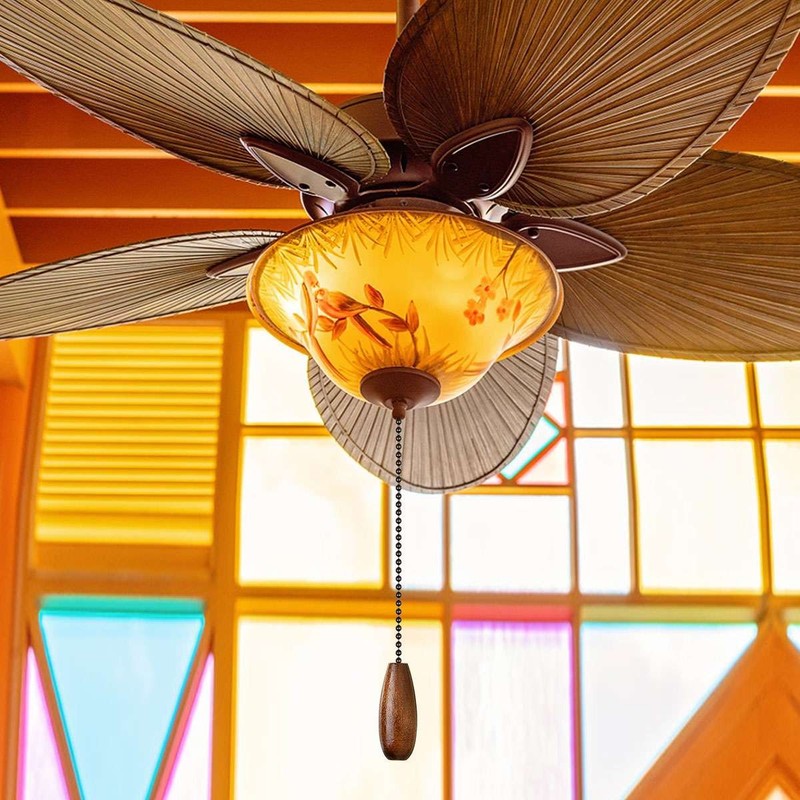 1/2/4Pcs Ceiling Fan & Light Pull Chain Extension w/ Connectors - Cuttable Chain gallery