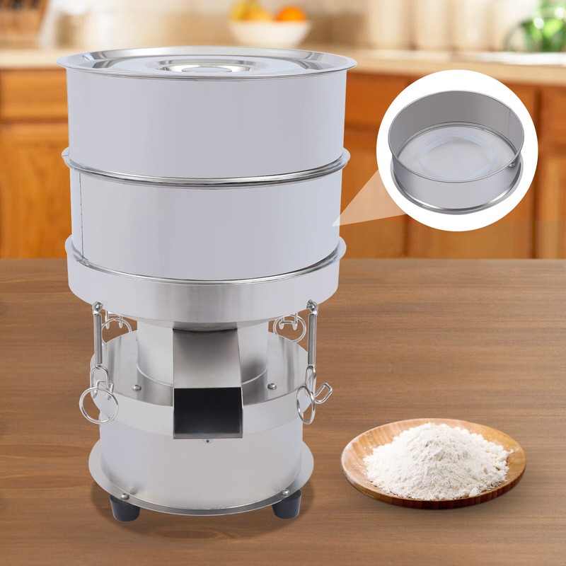 Automatic Sieve Shaker Electric Screening Vibrating Machine+Mesh Flour Sifte gallery