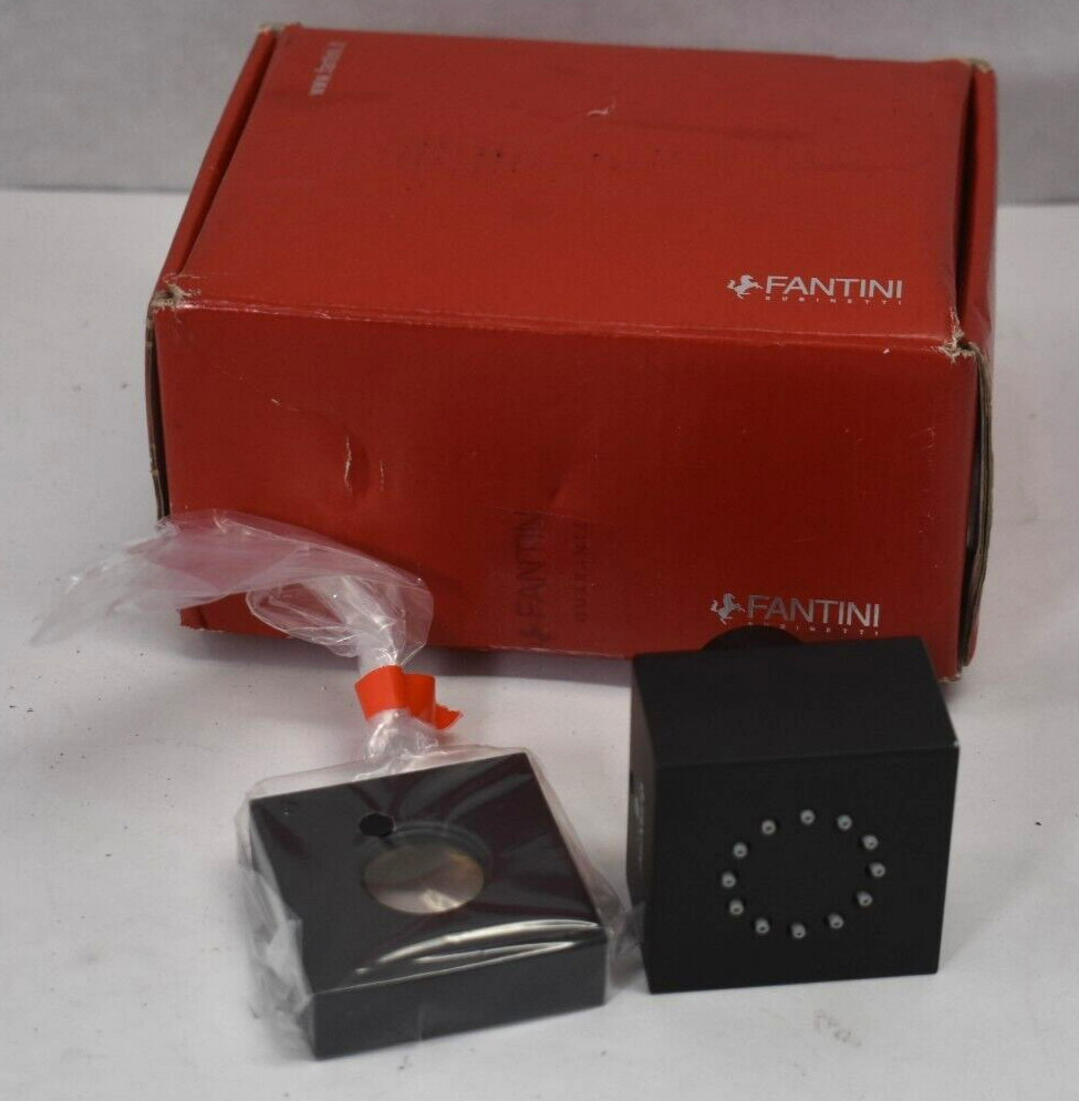 Fantini Rubinetti Matte Black Squared Lateral Adjustable Body Spray Wall Mounted