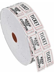 Raffle Tickets Double Stub Split the Pot 50/50 Carnival Fund Raiser Events FreeS