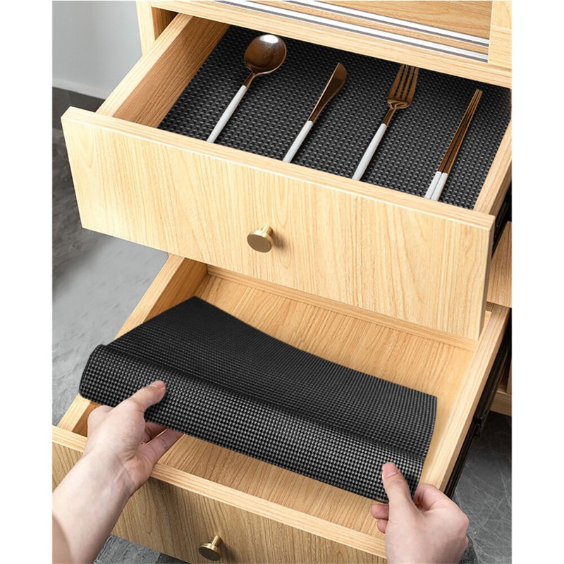 20in*10ft Non-Slip Draw Mat Shelf Liner Cabinet Storage Pad Cupboard Drawer Mat gallery