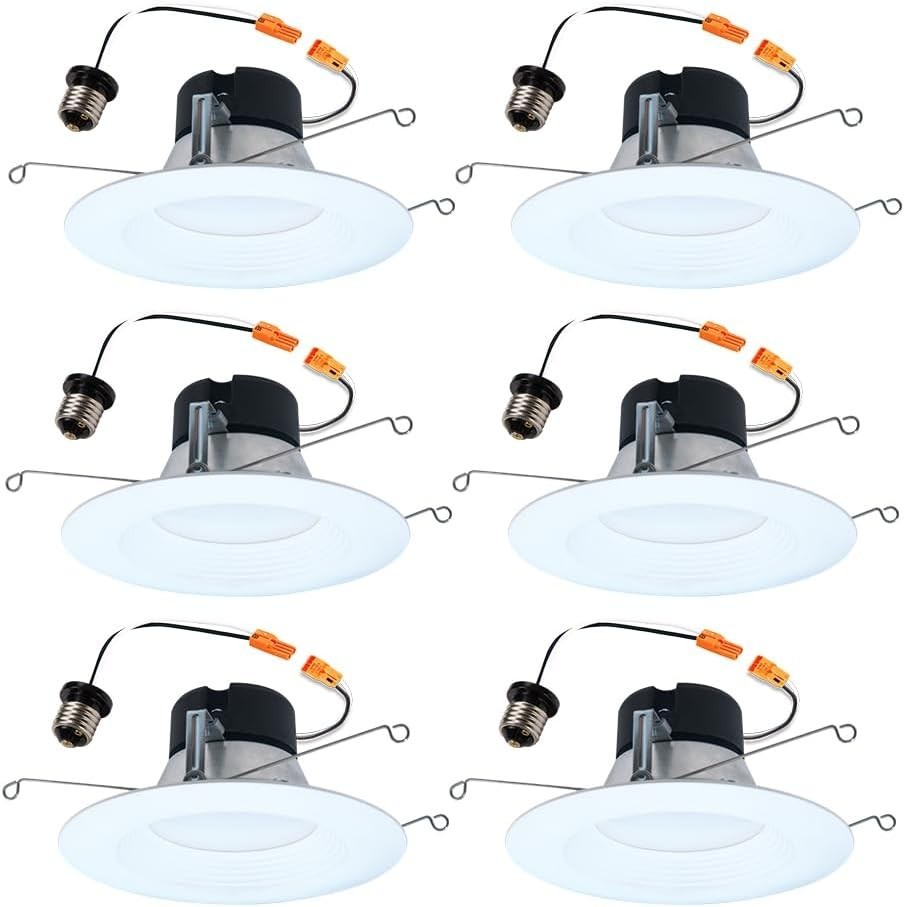 6 PACK HALO 5 inch / 6 inch LED Recessed Light Trim with 5 Color Temperatures gallery