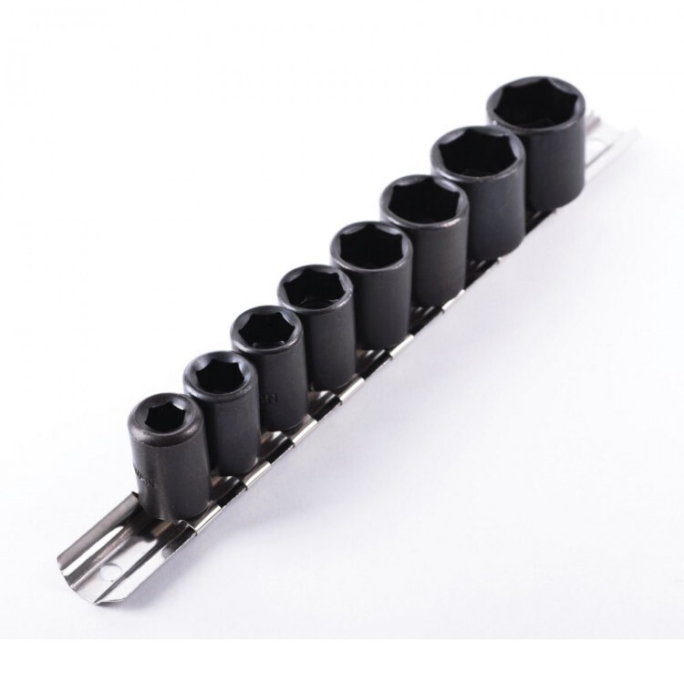 9pc Shallow Impact Socket Set 3/8" inch Drive Metric Automotive Mechanic