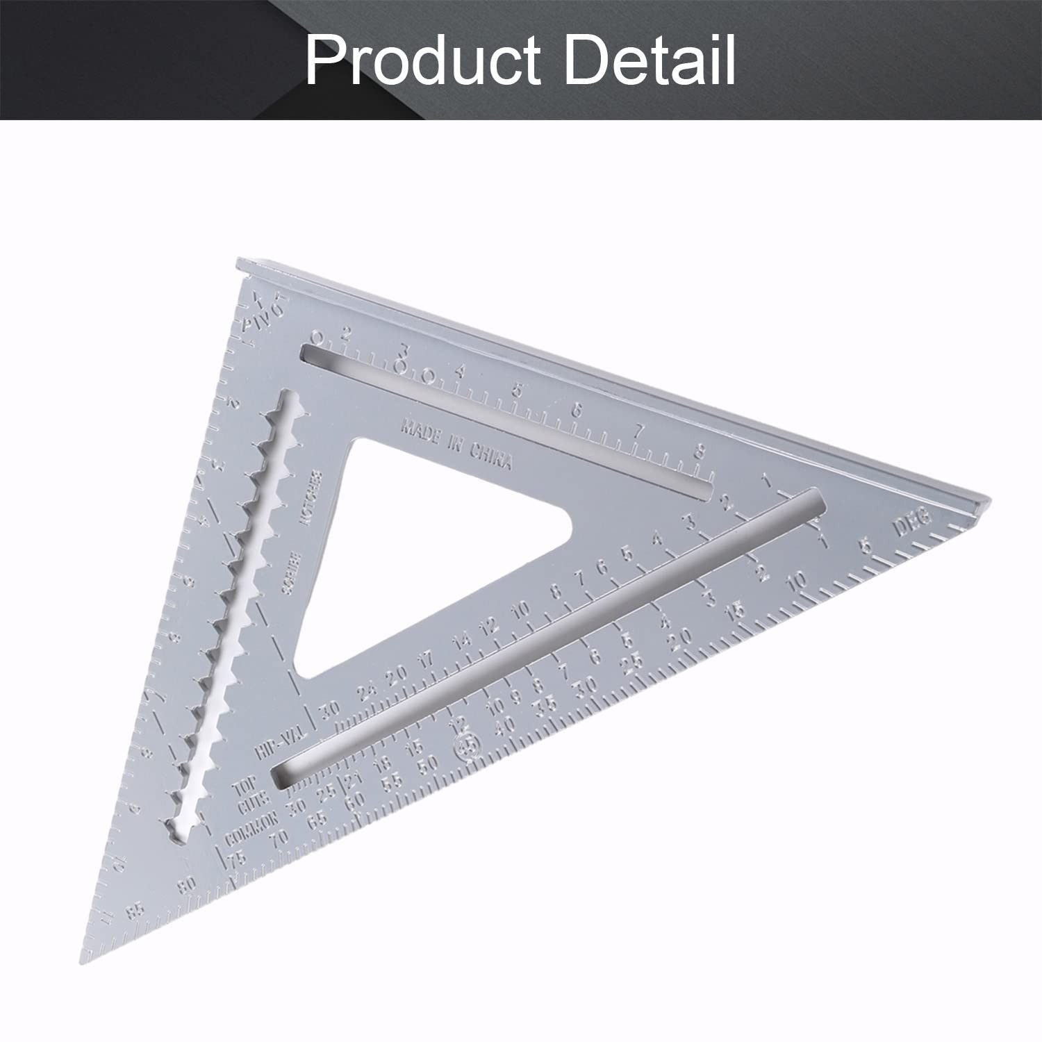 12-inch Triangle Square, Professional Aluminum Alloy Measuring Layout Tool gallery