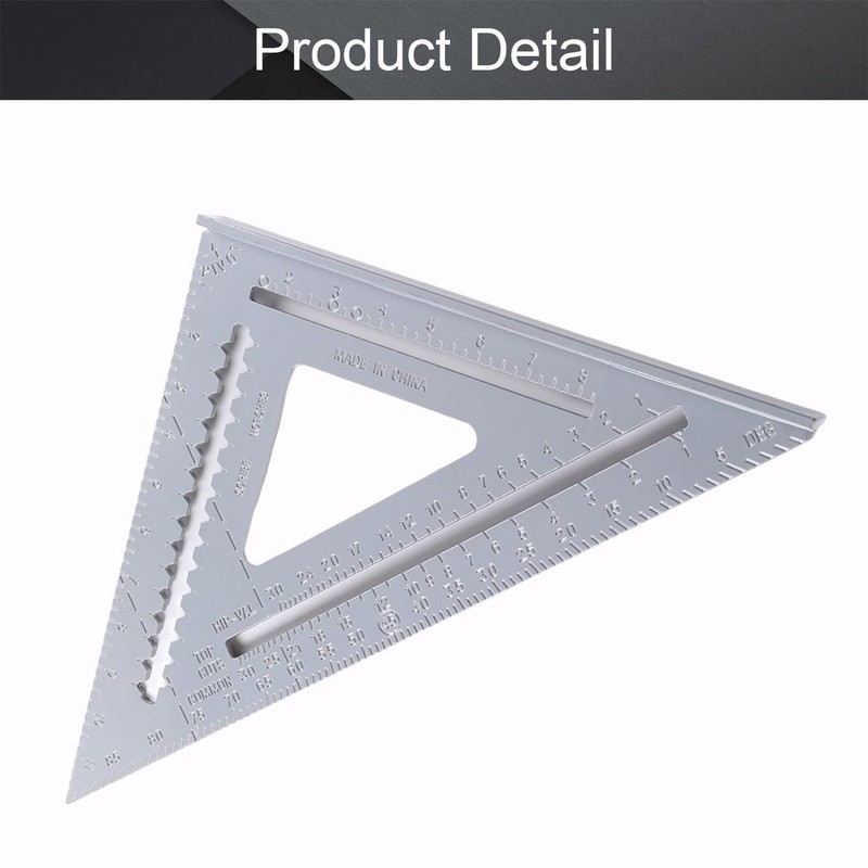 12-inch Triangle Square, Professional Aluminum Alloy Measuring Layout Tool gallery