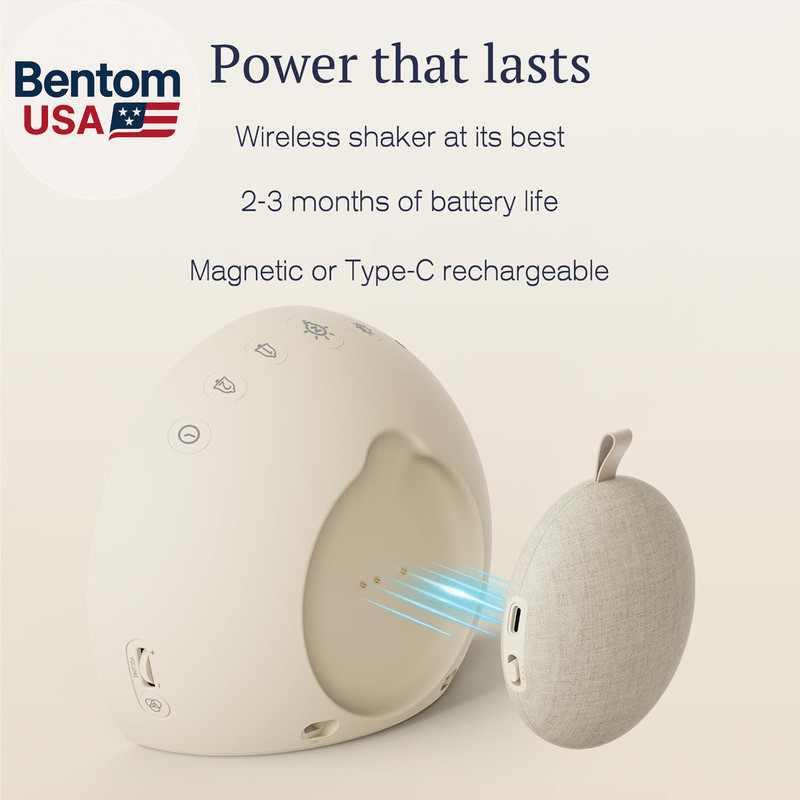 Extra Loud Alarm Clock with Wireless Bed Shaker, Vibrating Dual Alarm with Light gallery