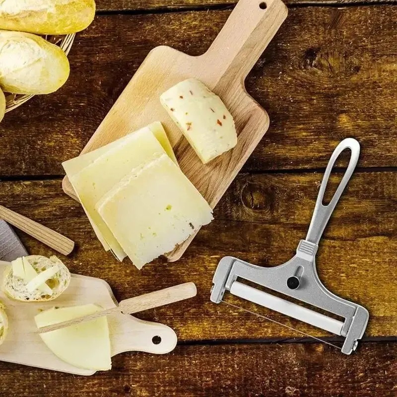 Stainless Steel Adjustable Cheese Slicer Wire Cutter for Thick or Thin Slices. gallery