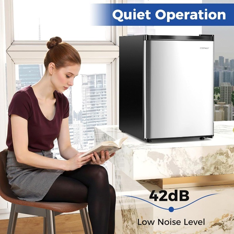 2.1 Cu.Ft Small Freezer Compact Upright Mini Freezer W/Reversible Single Door gallery