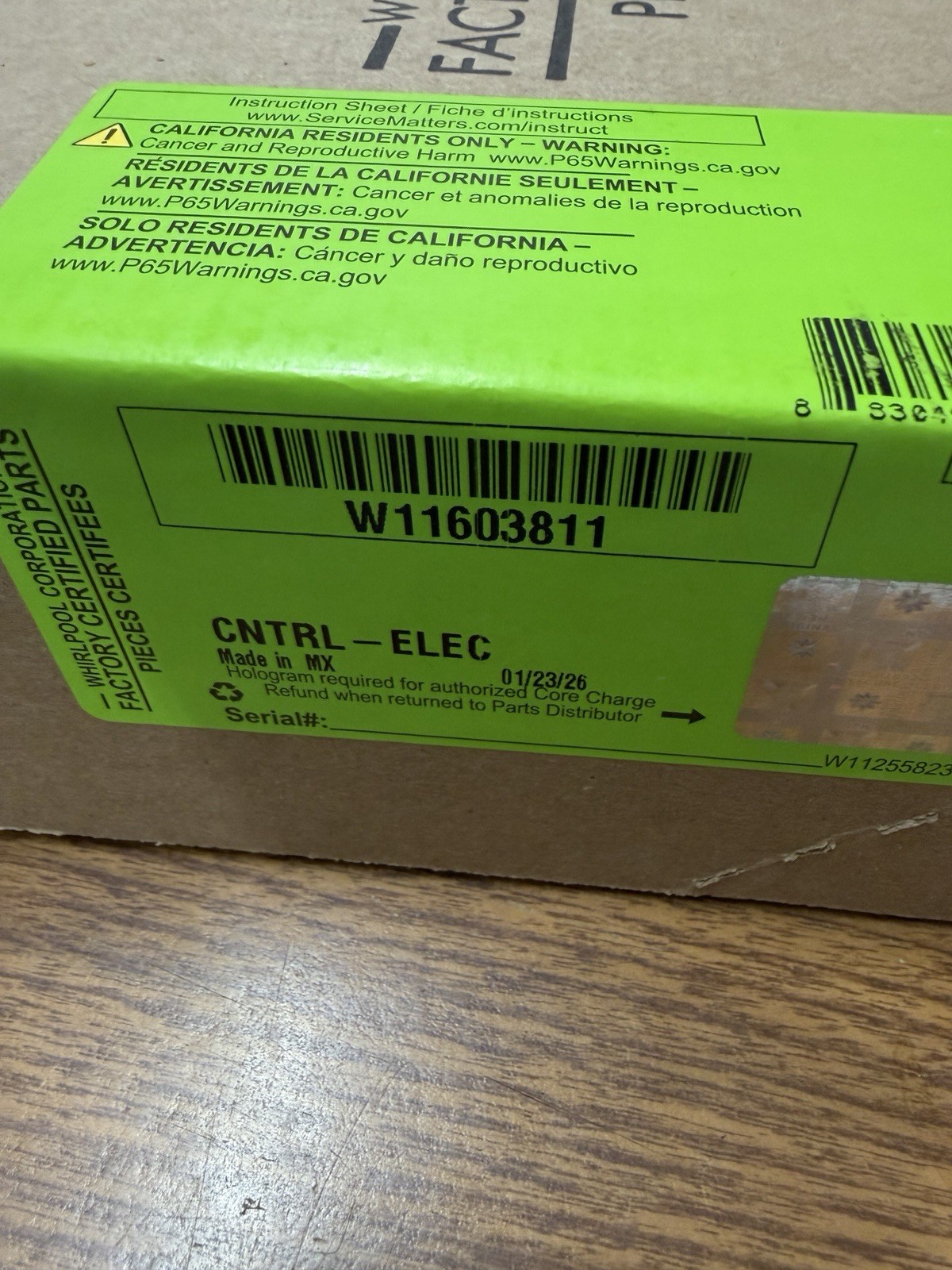 Whirlpool W11603811 Appliance Cntrl-Elec gallery