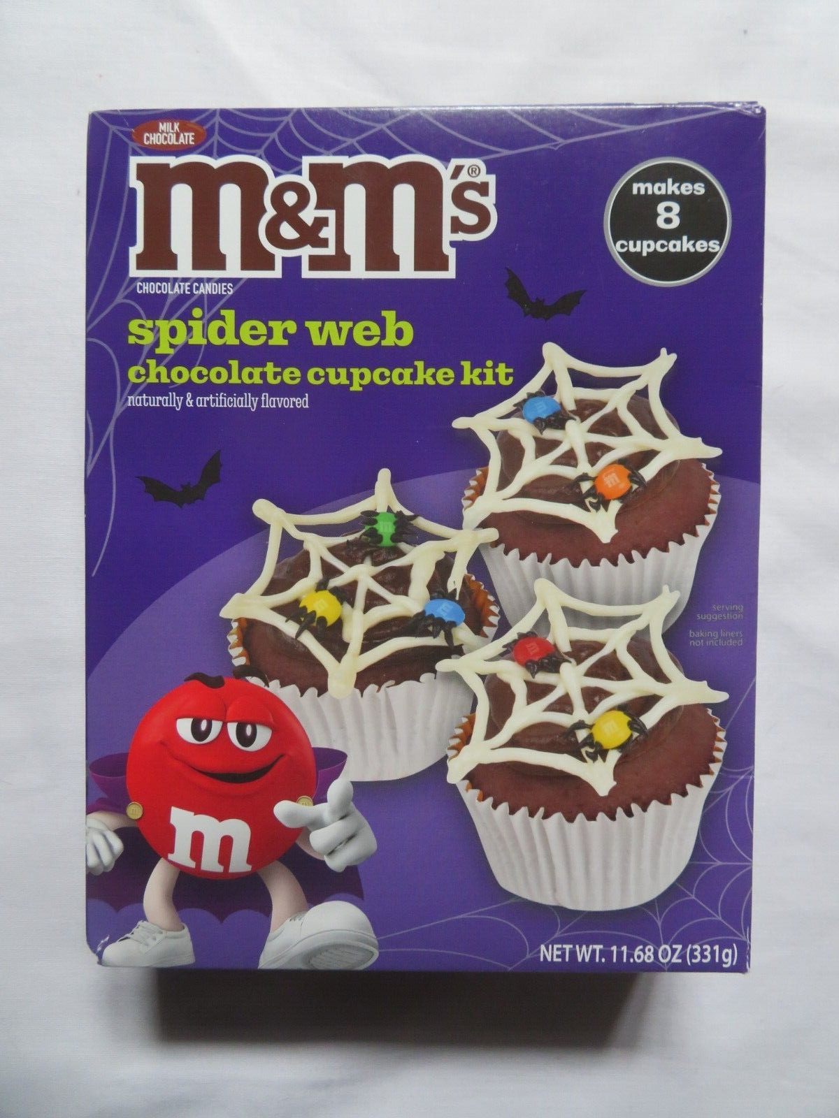 M&M's Spider Web Chocolate Cupcake Kit Makes 8 Cupcakes 11.68 Oz gallery