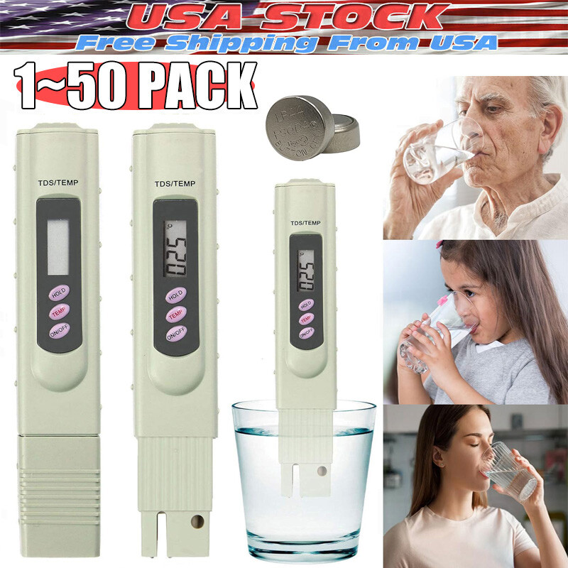 Handheld Water Quality Hardness Purity Digital LCD Meter 0-9990 PPM TDS TDS-3 gallery