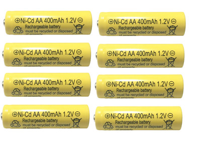 8-PCS AA Rechargeable Batteries NiCd 400mAh 1.2v Garden Solar Ni-Cd Light LED F8 gallery
