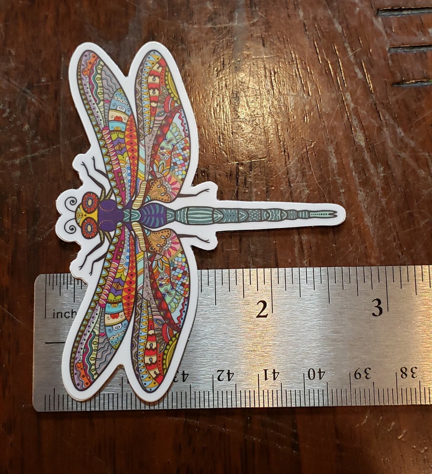 BOHO DRAGONFLY COLORFUL DIE CUT Sticker Vinyl 3 inch UV WEATHER RESISTANT gallery