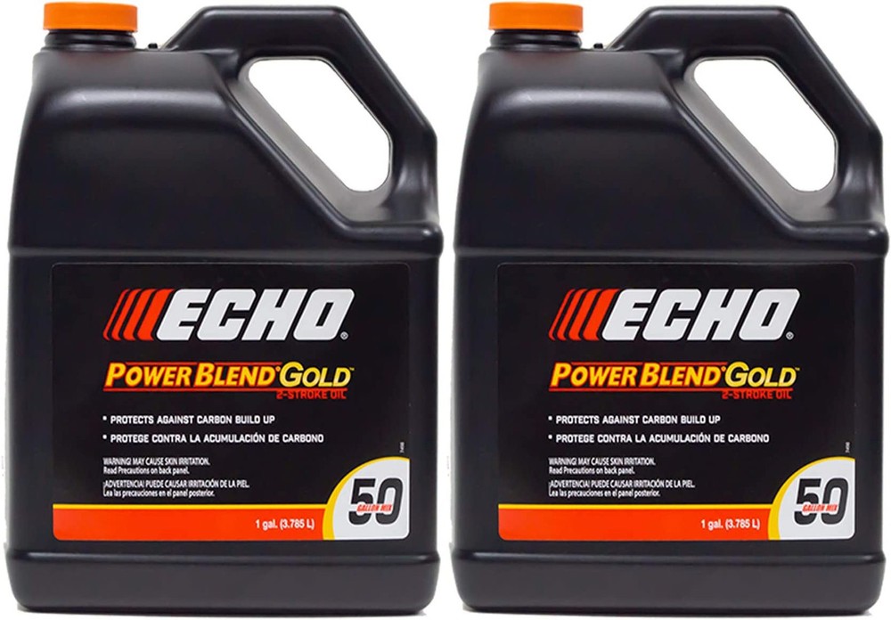 Echo 2 Pack PowerBlend 2-Stroke Engine Oil 1 Gallon Bottle 50:1 Mix 6450050S-2PK