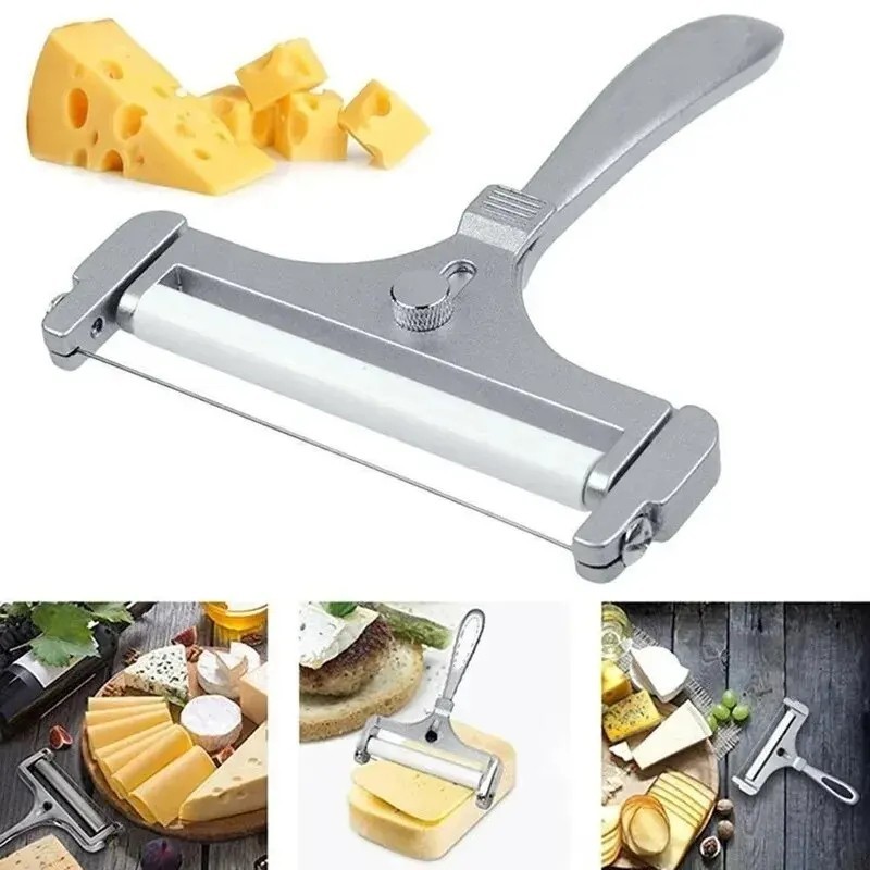 Stainless Steel Adjustable Cheese Slicer Wire Cutter for Thick or Thin Slices. gallery