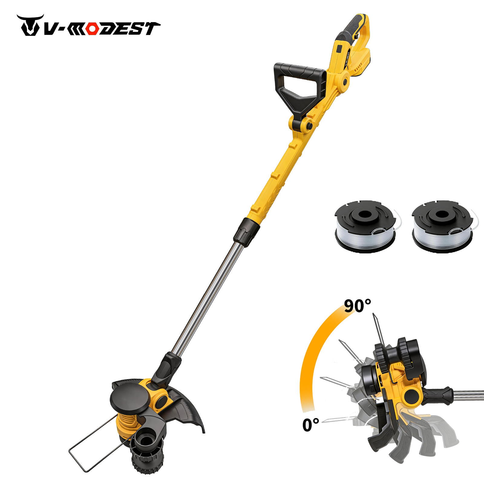 12" Cordless Weed Eater & String Trimmer & Grass Trimmer For Dewalt 20V Battery gallery