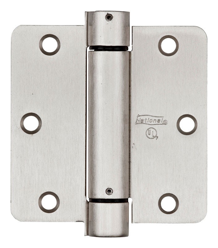 National Hardware 3-1/2" Satin Nickel Spring Hinge gallery