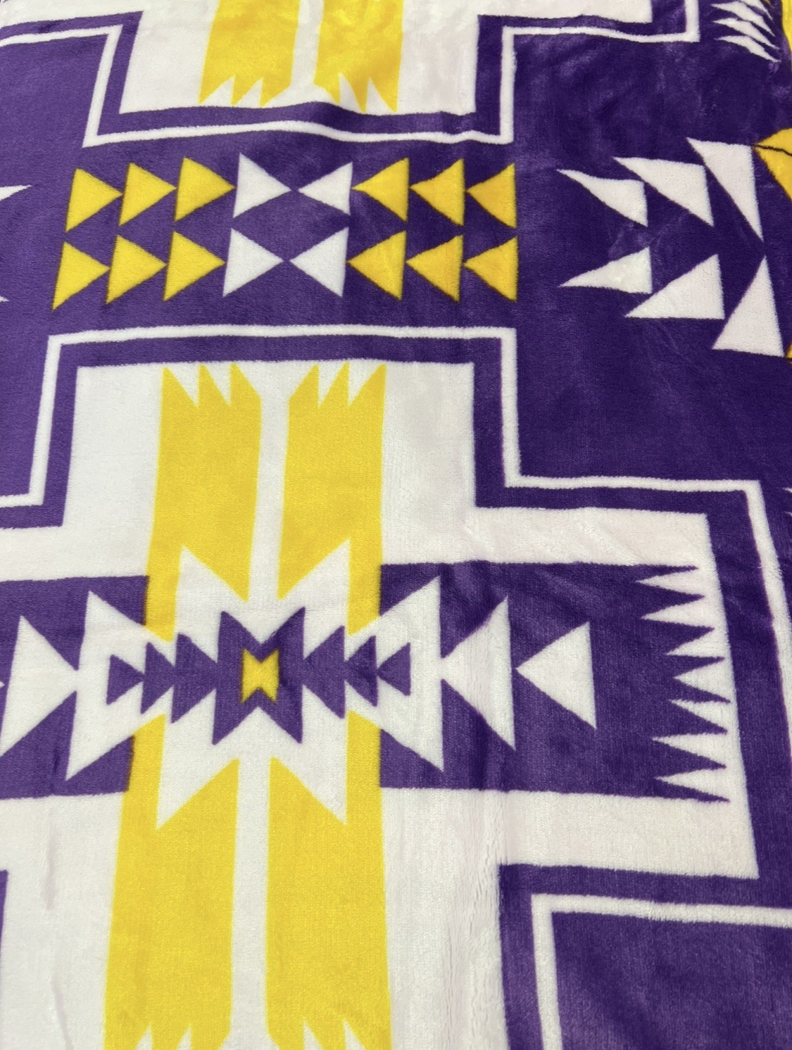 Native American Blanket Style 2 Ply Plush Reversible Size King Minnesota Vikings gallery