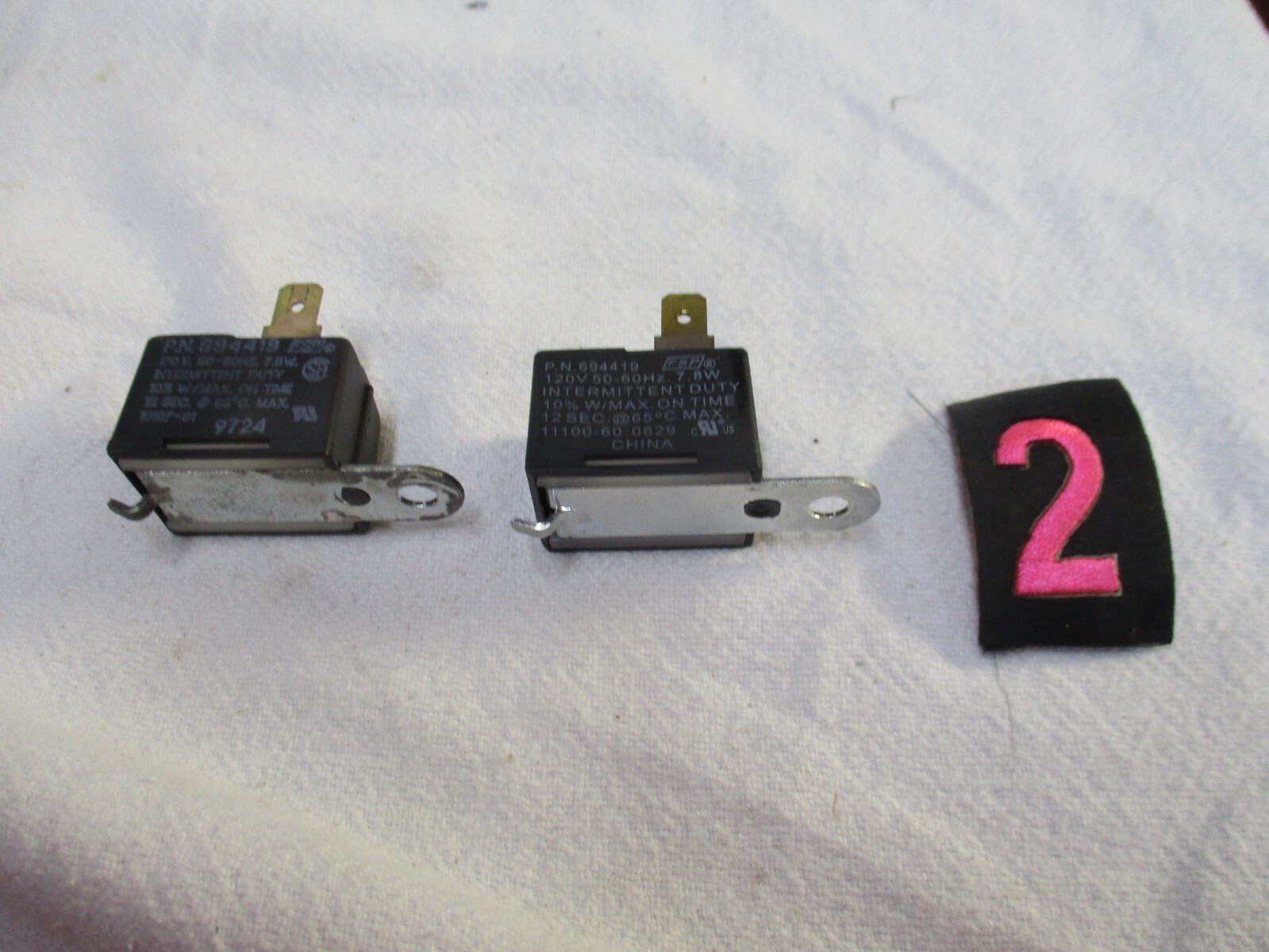 2 Whirlpool Dryer Buzzer 694419 (2x) Two Kenmore Roper Dryer Buzzers WP694419 gallery