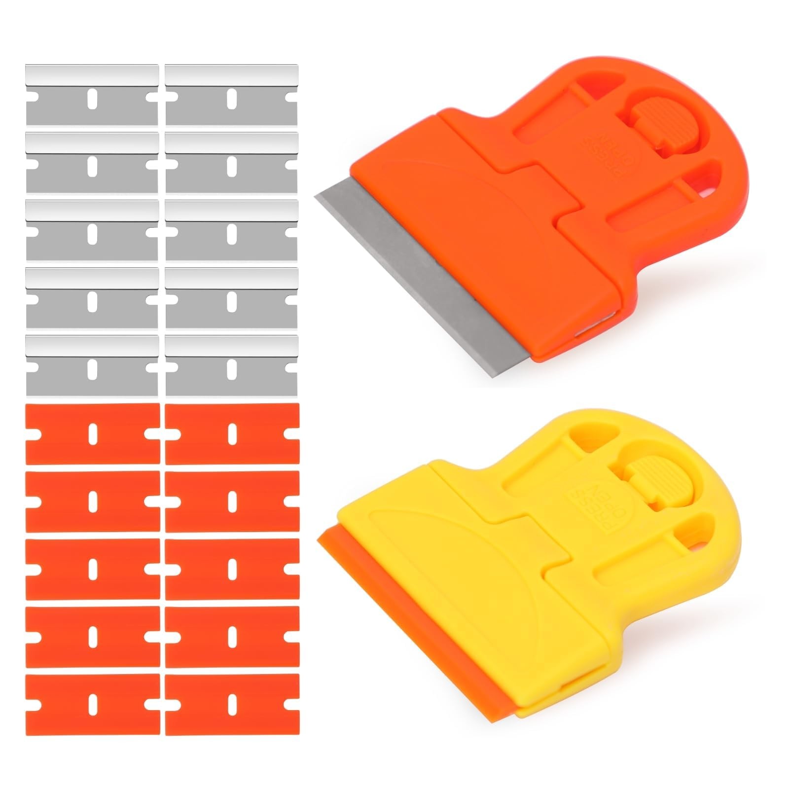 2 Pack Razor Blade Scraper Plastic Razor Blade Scraper Scraper Tool with Extr... gallery