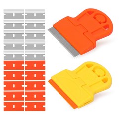 2 Pack Razor Blade Scraper Plastic Razor Blade Scraper Scraper Tool with Extr…
