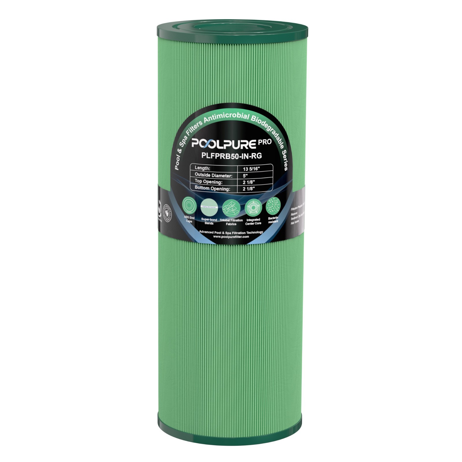 POOLPURE PRB50-IN Antimicrobial Hot Tub Filter, Compatible with Pleatco PRB50IN gallery