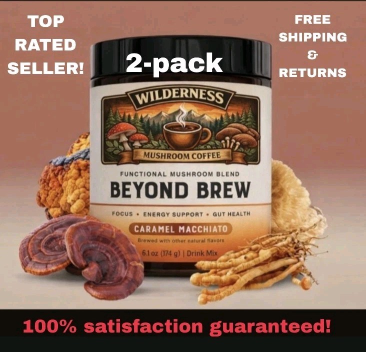 (2) Pack Caramel Macchiato Beyond Brew Mushroom Coffee 7-in-1 Energy/focus Gut gallery