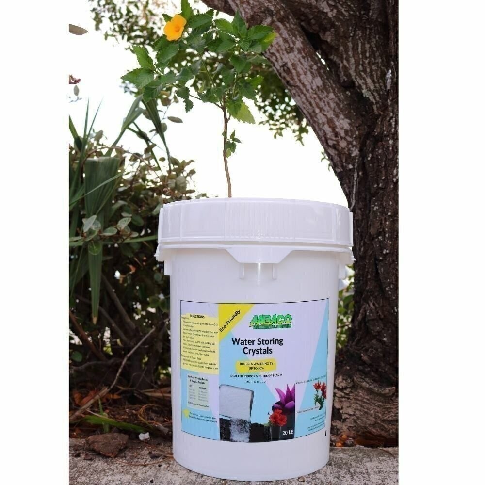 20lb. Water Absorbing Polymer Crystals - Soil Moisture - FREE SHIPPING gallery