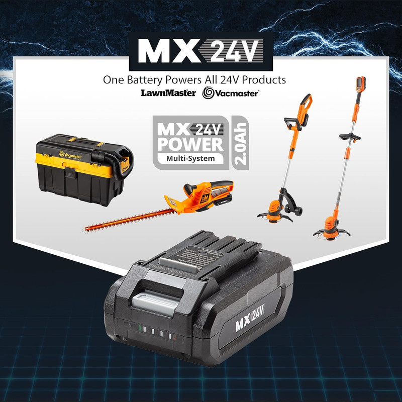LawnMaster MX24V 2.0Ah Battery – Compatible and Vacmaster 24V Cordless Products gallery