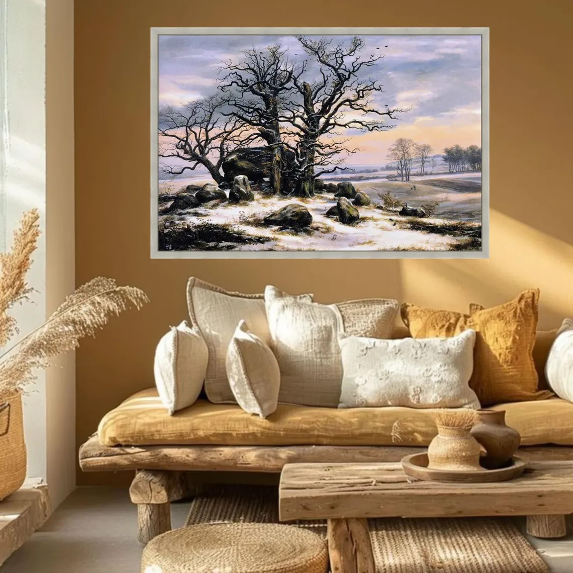 Caspar David Friedrich Winter Landscape Canvas Art, Romanticism Style gallery