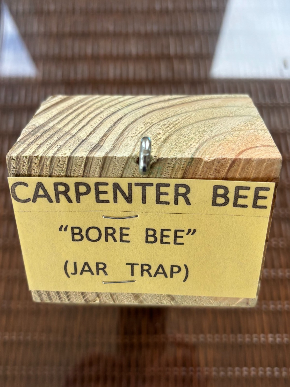 Carpenter Bee Traps *ONE* Rustic Design-Treated Pine (M3212) gallery