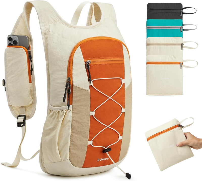 20L Hiking Backpack Lightweight Daypack with Phone Pocket Small Packable Foldabl