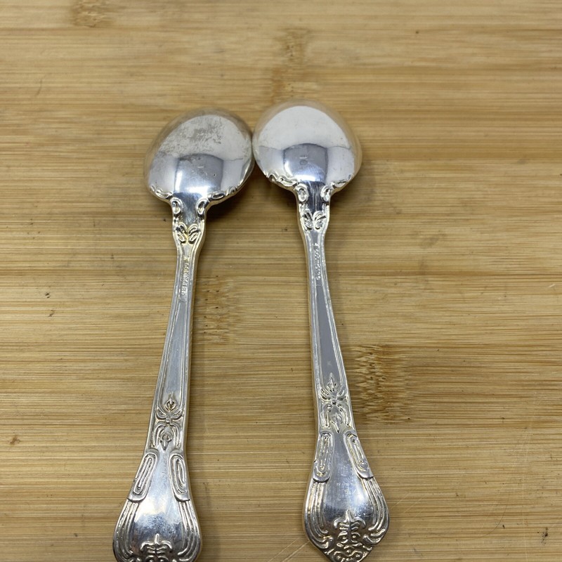 2 Teaspoons Godinger GRAND MASTER Silverplate Flatware Vtg Replacement gallery