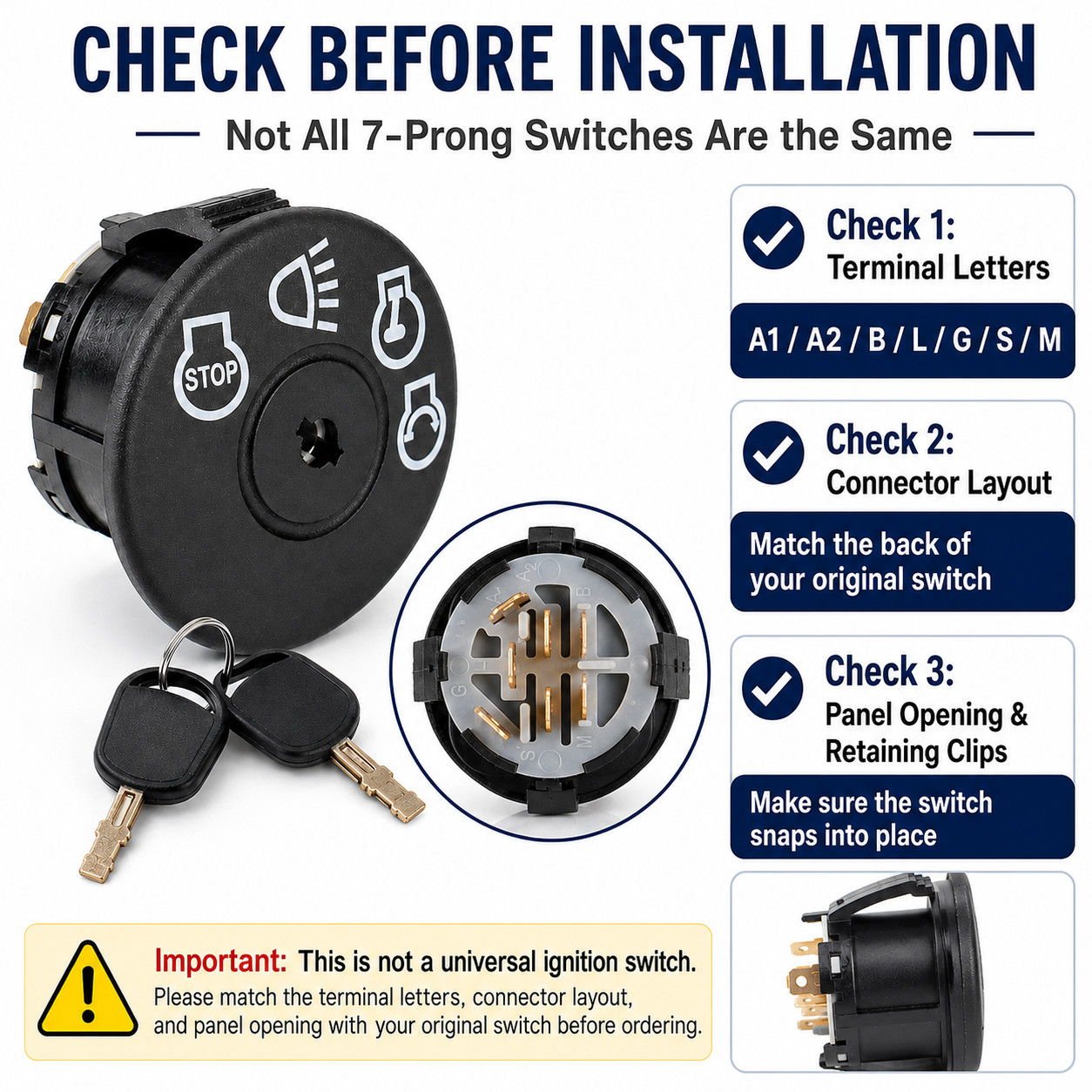Ignition Switch for Poulan PB175A42LT PB175G42 PB1842LT PB18542LT Tractor gallery