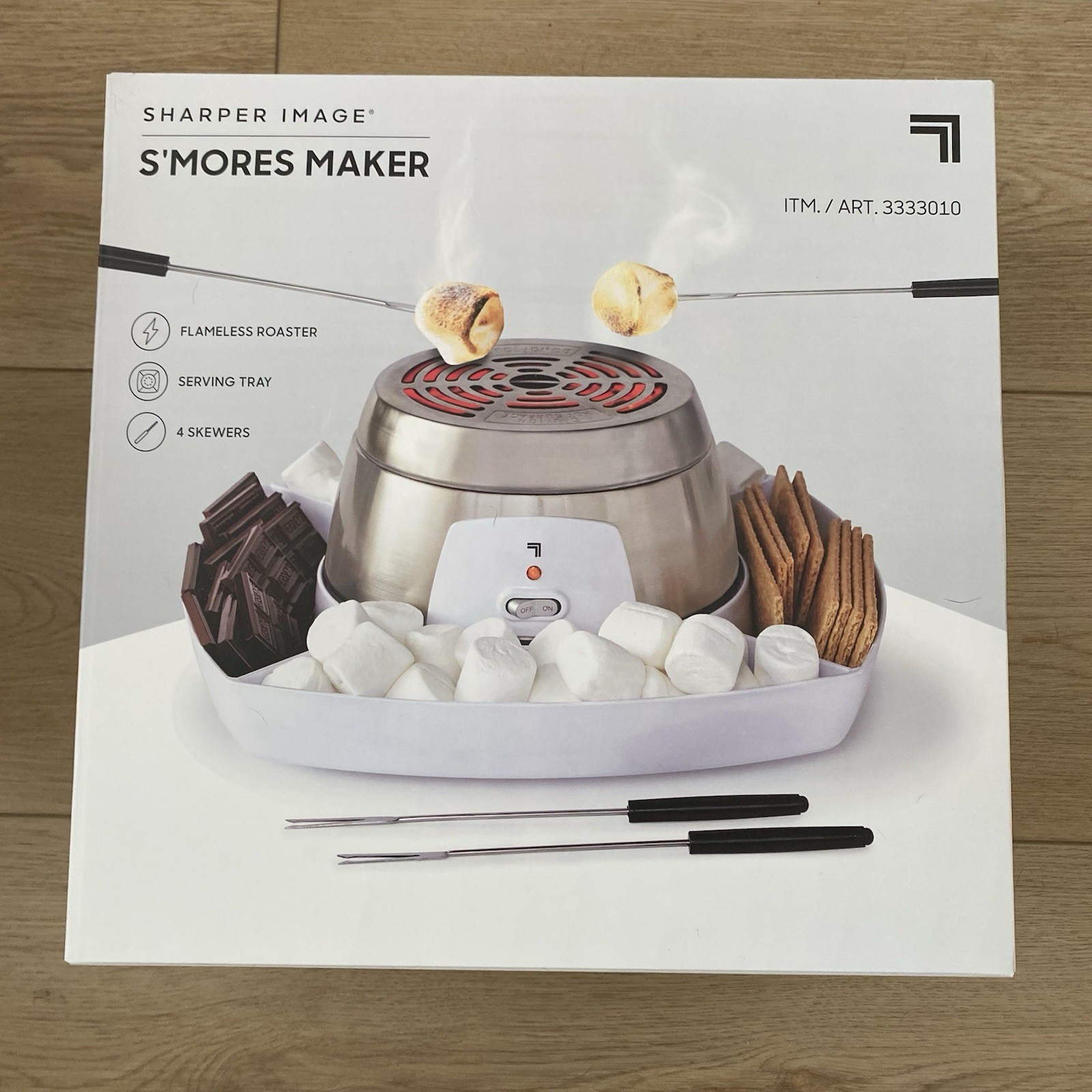 Sharper Image Electric S’mores Maker – Indoor Flameless Roaster – 4 Skewers gallery