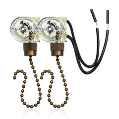 Pull Chain Light Switch ZE 109 On Off Ceiling Fan Lamp Replacement Part