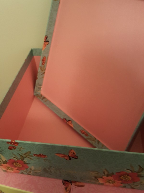 2 FLORAL GIFT BOXES Alef Standard Packaging Blue & Pink / LG-Med (1 IMPERFECT) gallery