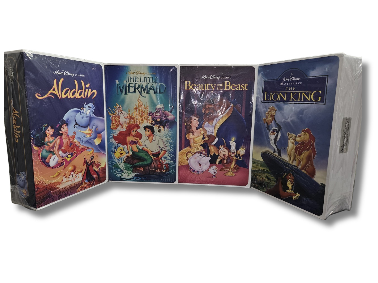 Disney Classic VHS Boxed Silk Touch Throw 50" × 70" COMPLETE SET OF 4! gallery