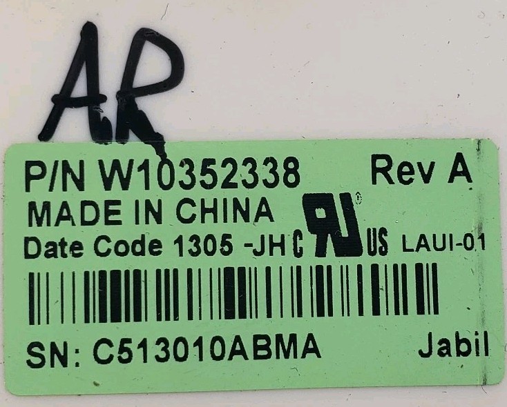 OEM Whirlpool Washer Control W10352338 + W10368102 1-Year Warranty Free Shipping gallery