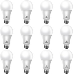 12 Pack Energetic75W Equivalent A19 LED Bulb, 5000K Day Light, Non-Dimmable LED