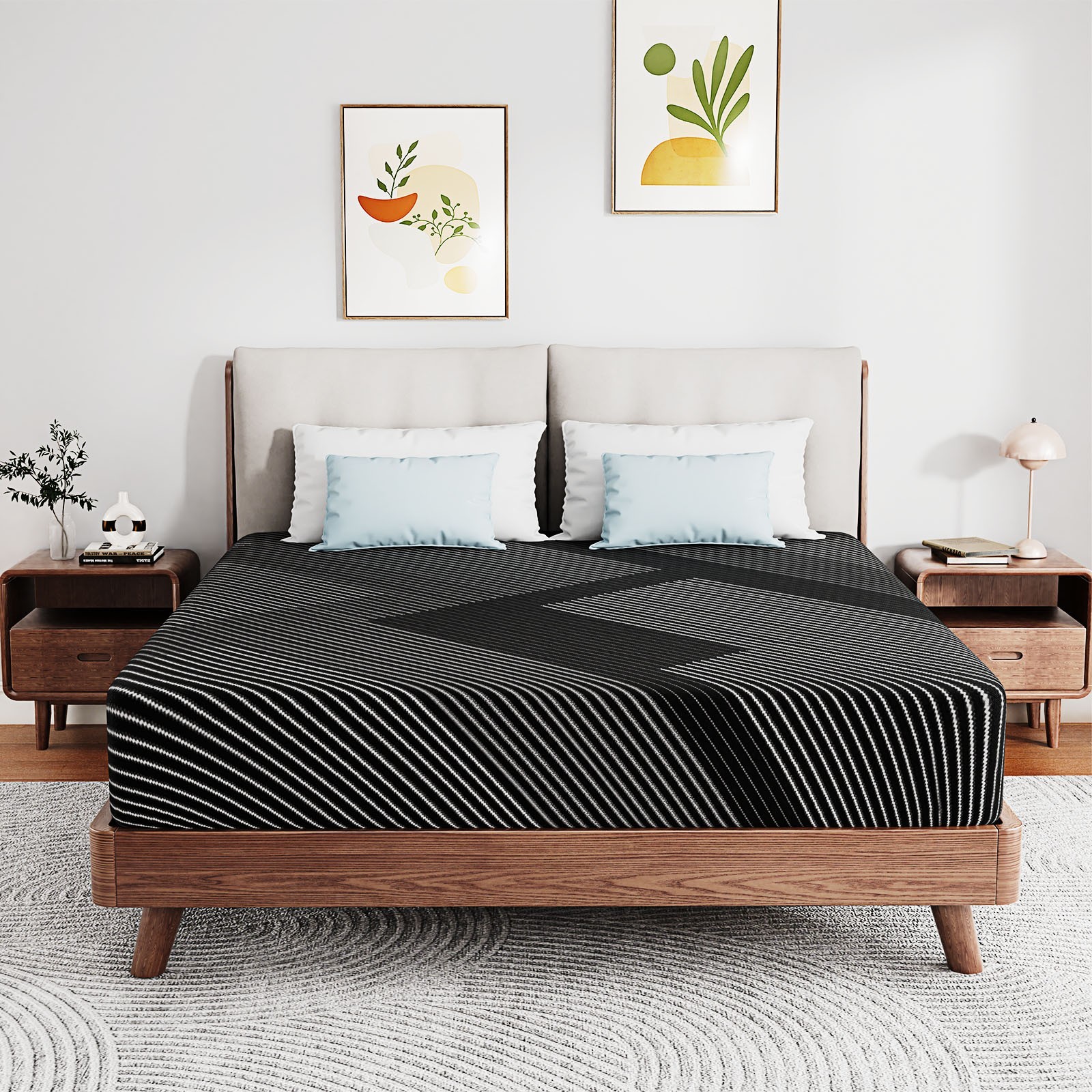 6" 8" 10" 12" 14" Cooling Gel Memory Foam Twin Full Queen King Mattress in a Box gallery