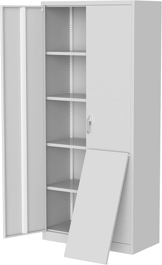 70" Tall Kitchen Pantry Cabinet, Storage Cabinet with Doors & Adjustable Shelves gallery