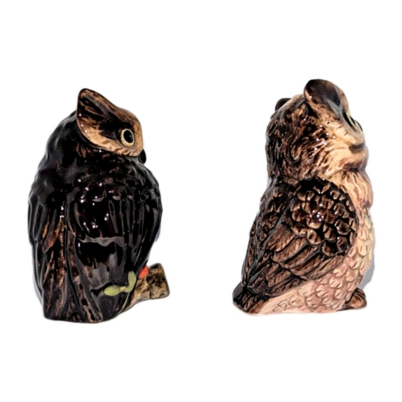Cracker Barrel Owl Salt & Pepper Figurines Fall Harvest Woodland Shakers NEW Box gallery