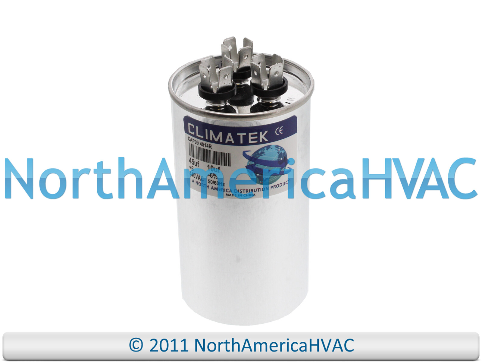 ClimaTek Capcitor Dual Round Replaces Rheem Ruud 662766278040 662766330755 gallery