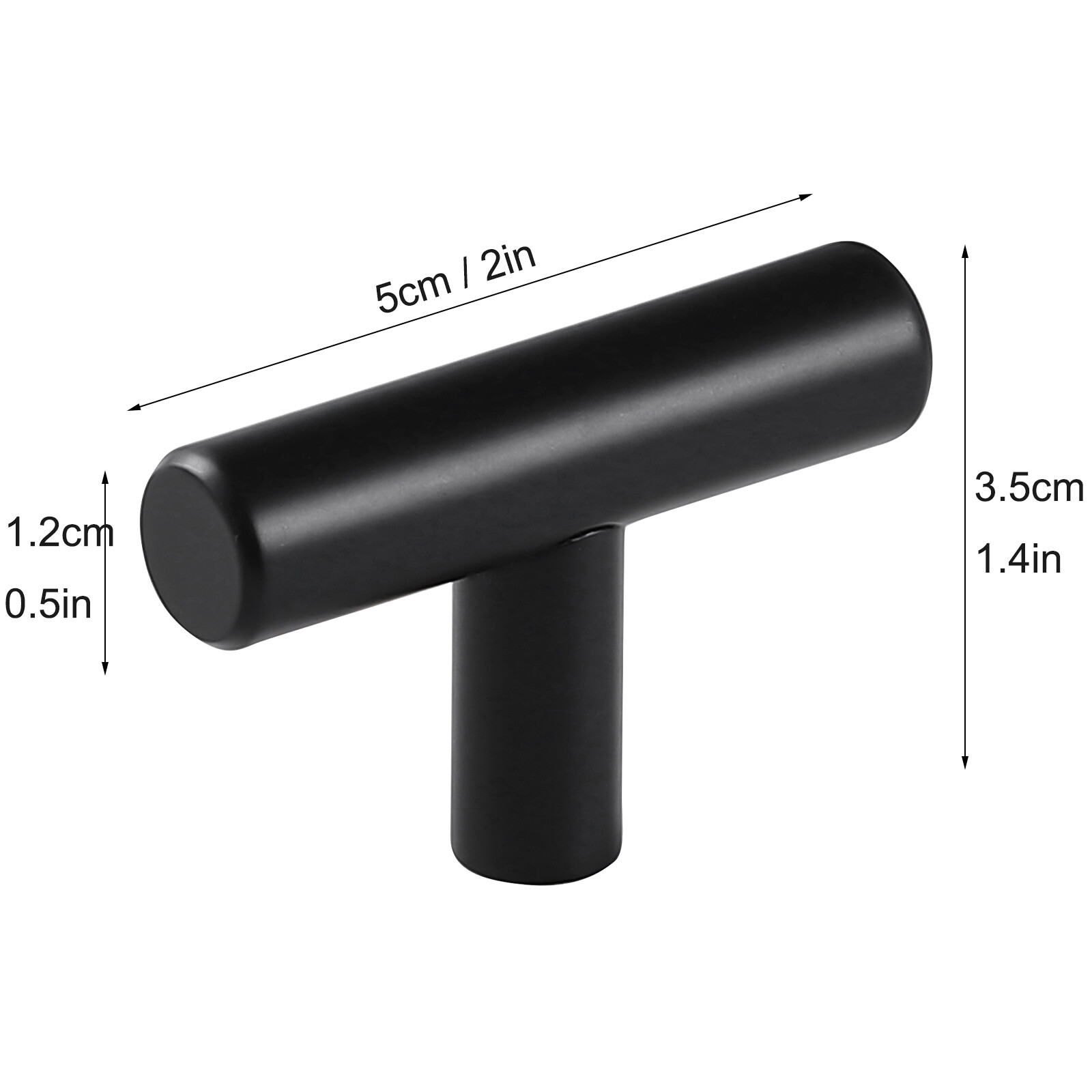 Black Modern Kitchen Cabinet Pulls Drawer T Bar Handle Cupboard Dresser Pull Lot gallery