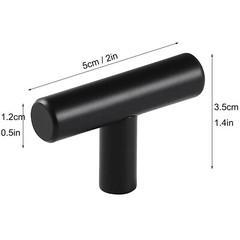 Black Modern Kitchen Cabinet Pulls Drawer T Bar Handle Cupboard Dresser Pull Lot