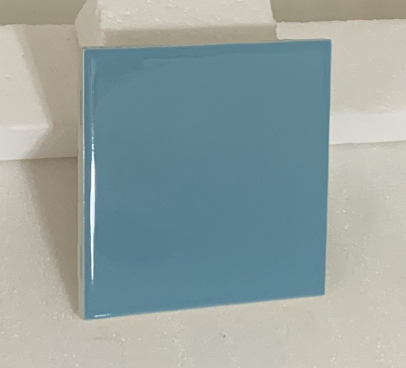 Vintage Wenczel Tile Co Ceramic Regency Blue 4 5/16" x 4 5/16" Gloss gallery