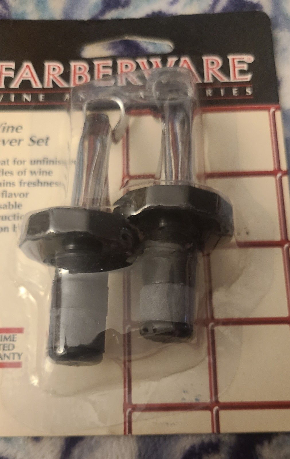 Faberware "Wine Saver Set" Wine And Bar Series #00310 New gallery