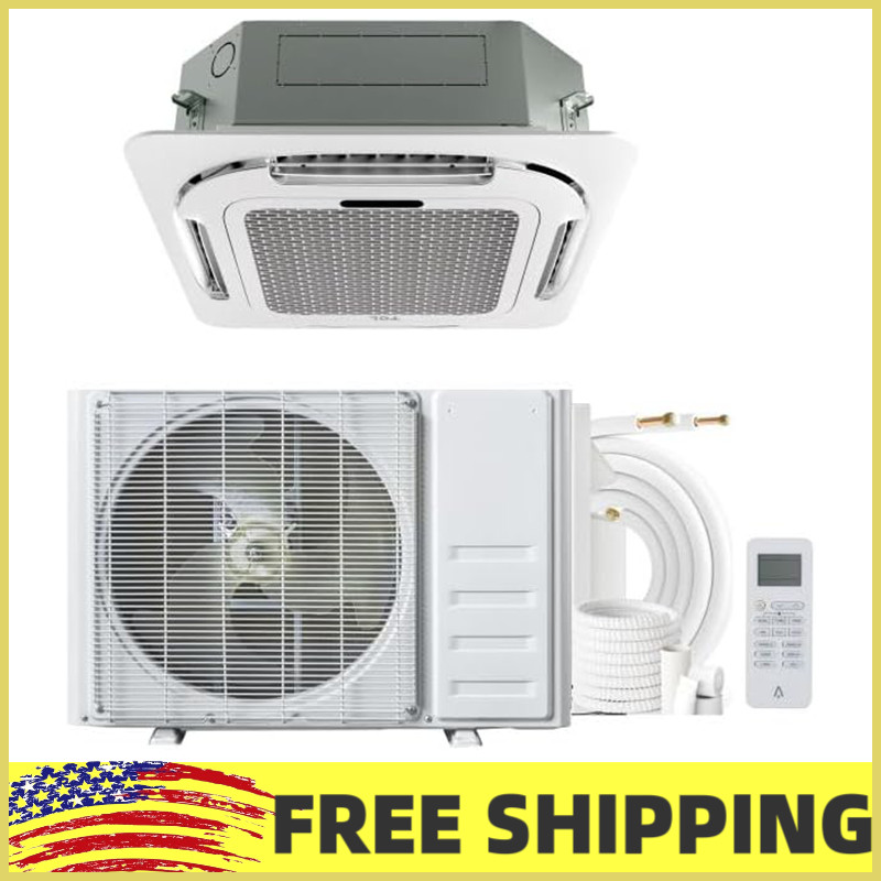 9000 BTU Ceiling Cassette Mini Split AC Cooling&Heating Ceiling Air Conditioner gallery