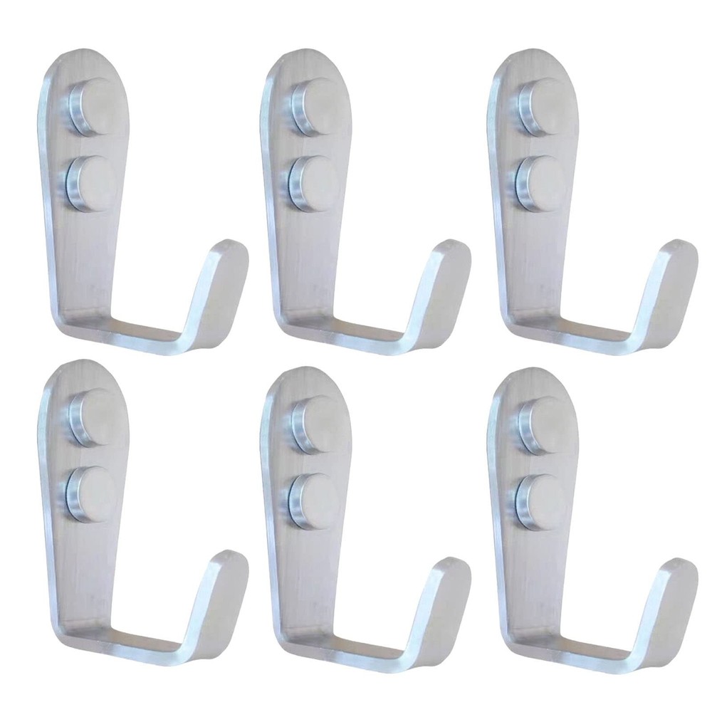 Coat Hooks Wall Mounted, 6 Pack Single Entrance Hooks Heavy Duty Brushed Wall...